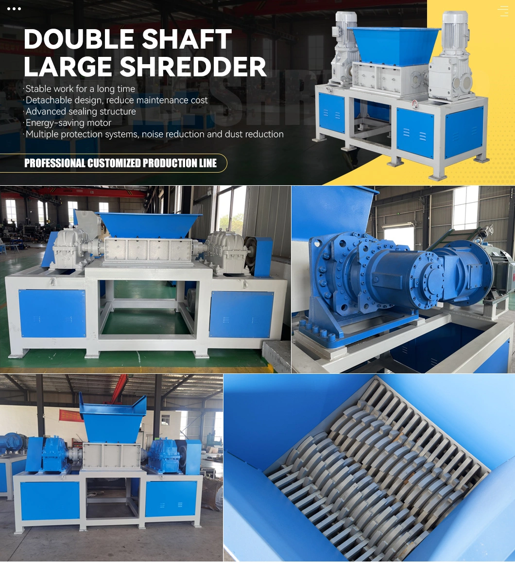 Free Blades Knives! ! ! Large Capacity Double Shaft Multipurpose Dead Animals Poultry Beef/Pig/Chicken Meat/Bone/Carcass/Body Recycling Shredder Crusher Machine