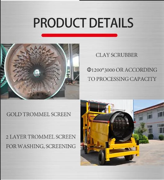 Keda Gold Mineral Separator Trommel Screen Ore Washing Processing Equipment Dilamond Gold Wash Plant