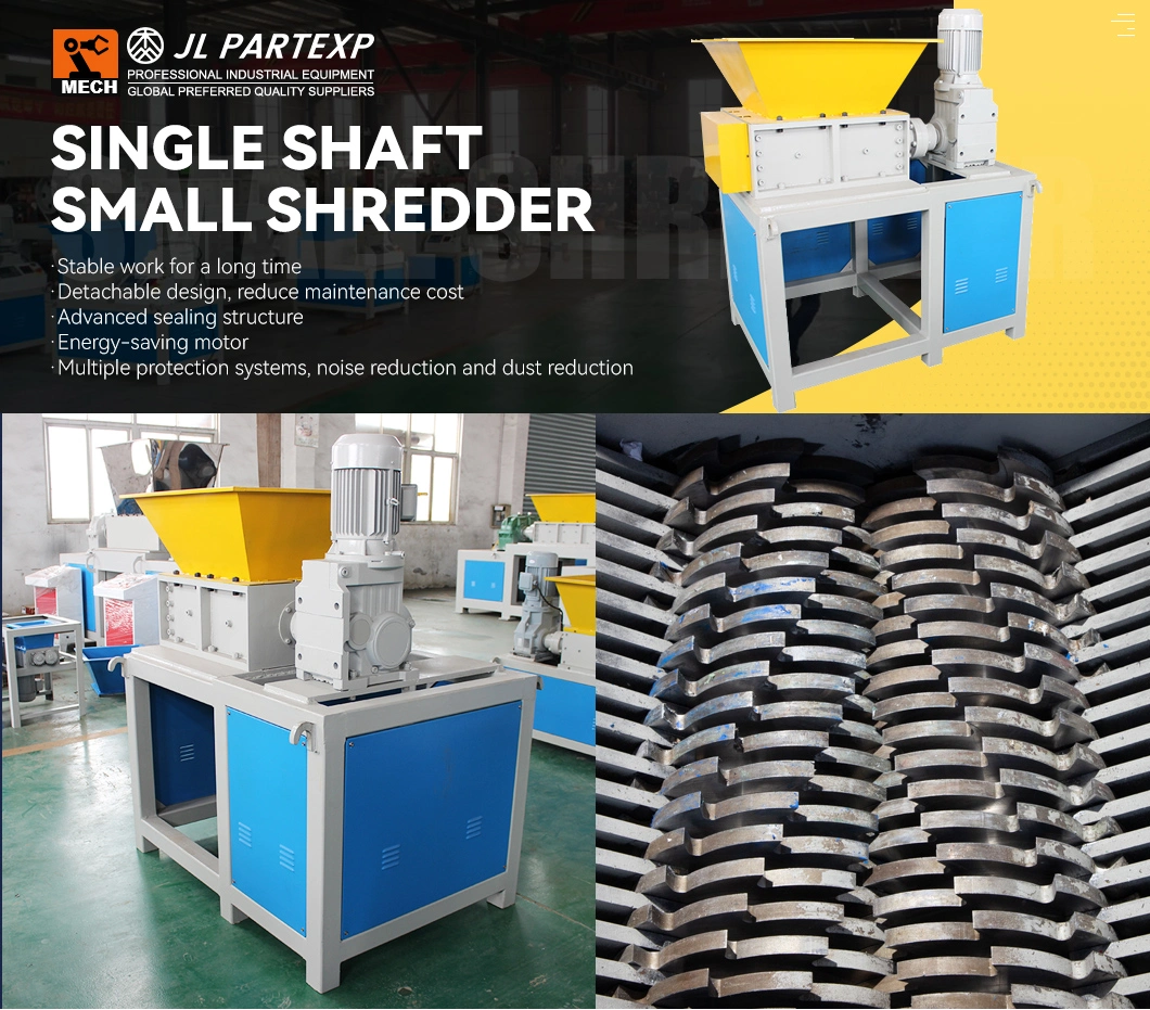 Free Blades Knives!!!Small High Efficiency Manufacturer Direct Supply Single Shaft Shredder Dead Animals Bone/Carcass/Body Crusher Machine with CE Certification