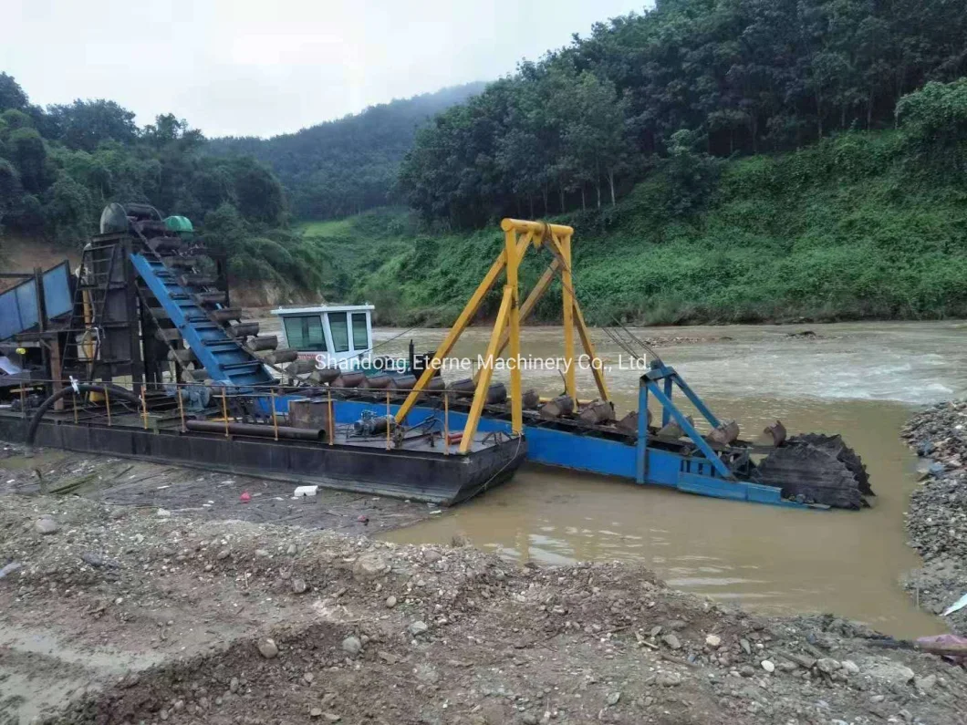 Eterne Mining Machinery Equipment Gold Chain Bucket Dredger for Gold Mining