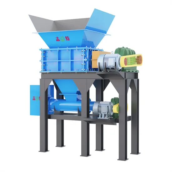 Trituradora/trituradora de doble eje con capacidad de 2-2,5 toneladas/hora para cadáveres de animales