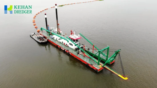 Draga de canal Kehan ​​CSD500, equipo de máquina de dragado de arena, puertos de canal hidráulico, barco de bombeo, minería fluvial, precio bajo, draga de succión con cortador de lodo de arcilla de limo, precio