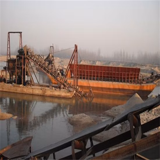 Draga minera de cadena Bucke para la venta de diamantes de oro de río