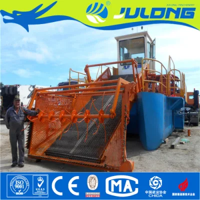 Barco de limpieza de superficies de agua para cosechadora de malezas acuáticas Julong